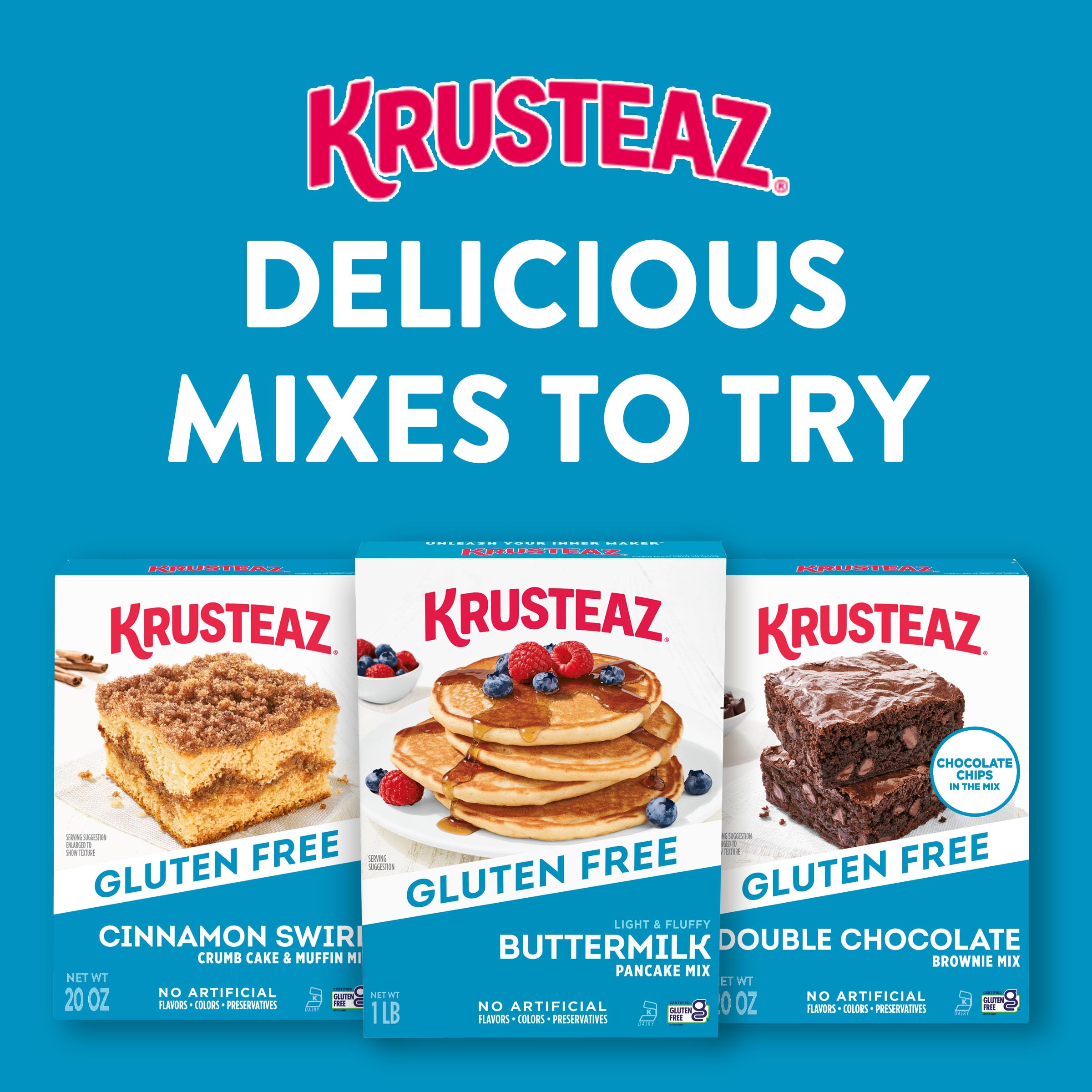 Krusteaz gluten-free muffins image in pan for quick breakfast option