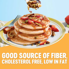 Krusteaz Heart Healthy Pancake griddle-cooking golden-brown rounds