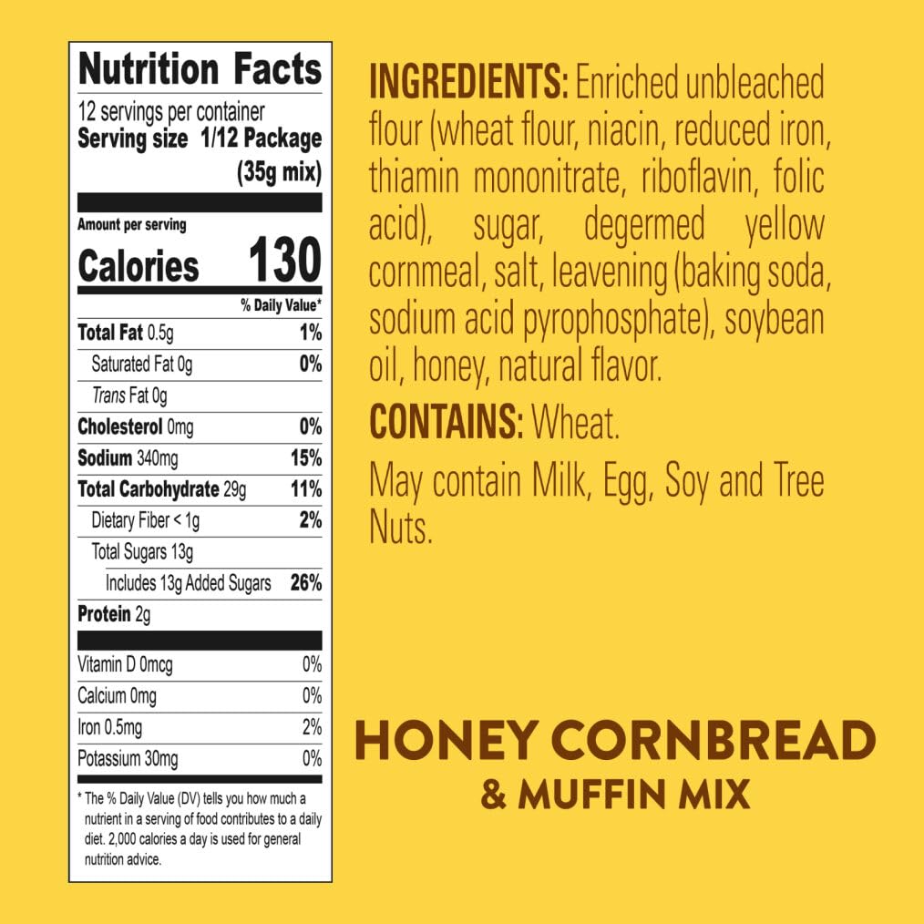 Krusteaz mix in a baking pan showing easy preparation for delicious results.