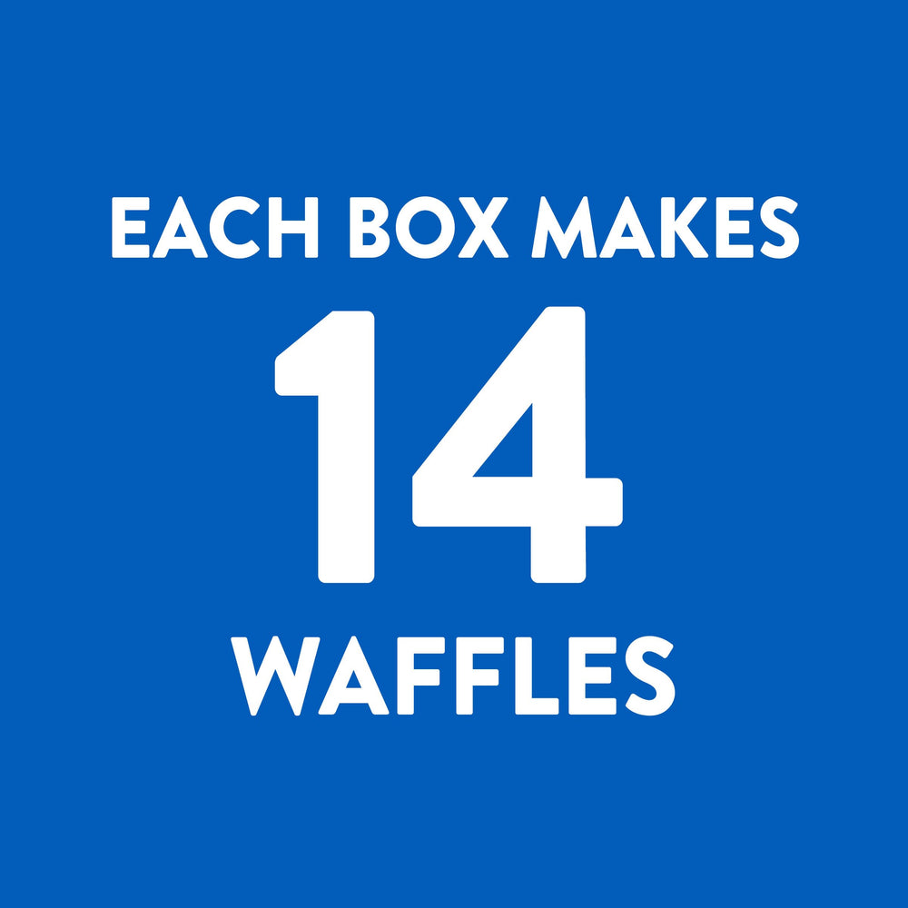 Noreaster Waffles recipe featured on the back of the Krusteaz box.