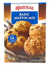 Krusteaz Professional Muffin Mix showing dry ingredients ready to mix for bakery-quality muffins
