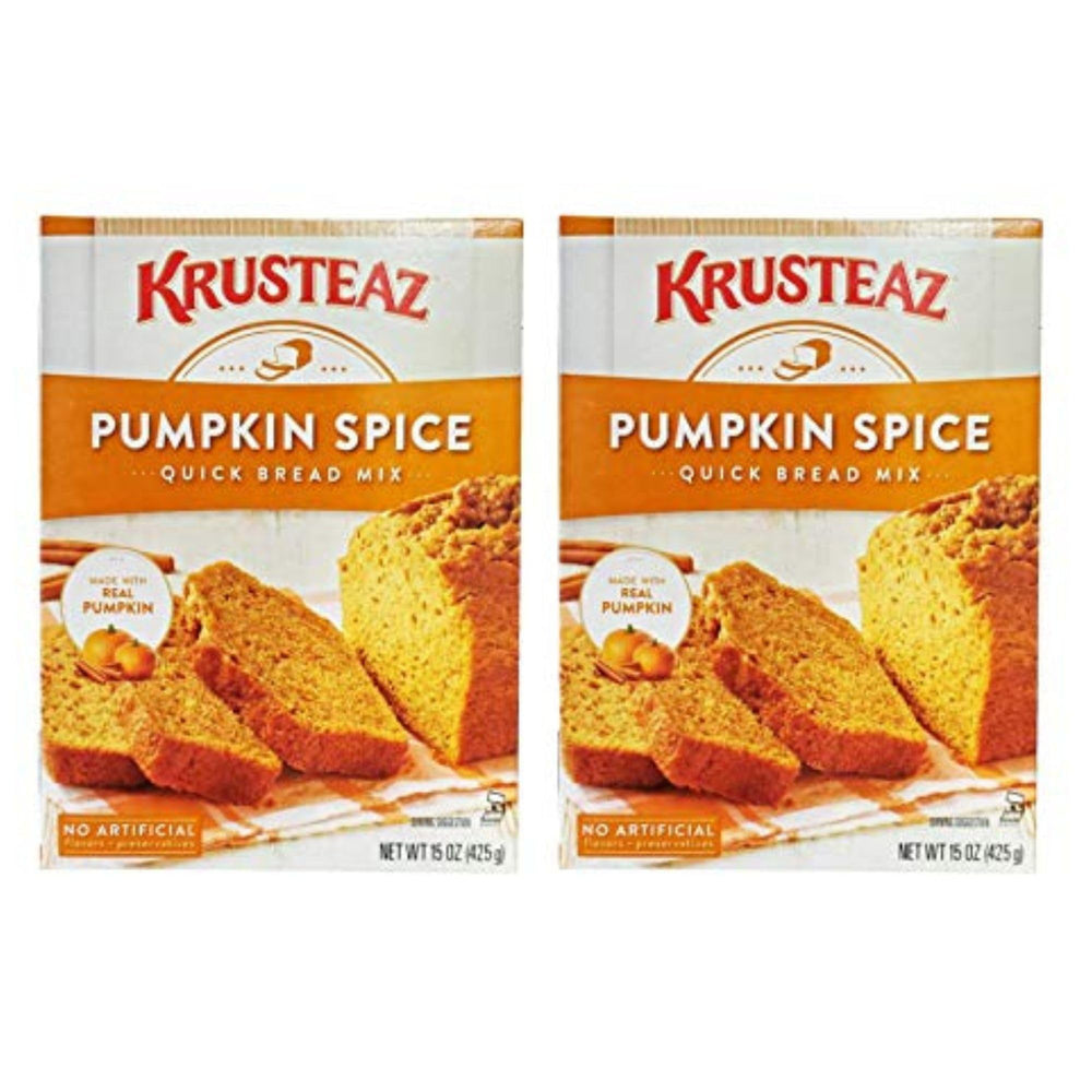 Krusteaz Pumpkin Spice Quick Bread Box ready for easy autumn baking.