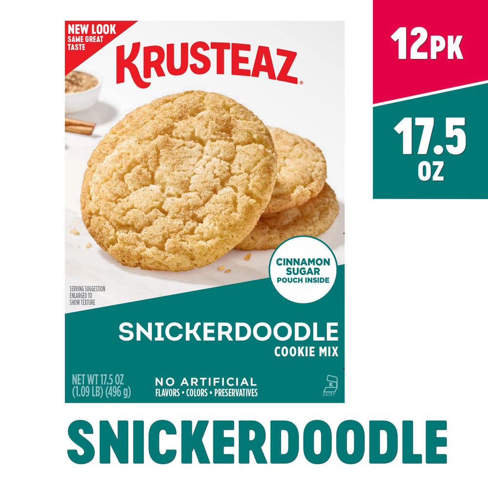 Krusteaz Snickerdoodle cinnamon sugar pouch enhances flavor directly from pouch.