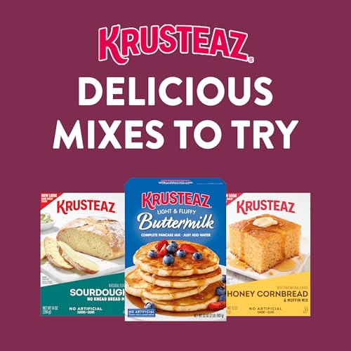 Family breakfast with Krusteaz Sweet Cream Pancake Mix for busy mornings.