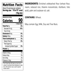 Krusteaz traditional pie crust mix ingredients close-up showing real ingredients for flavorful crusts.