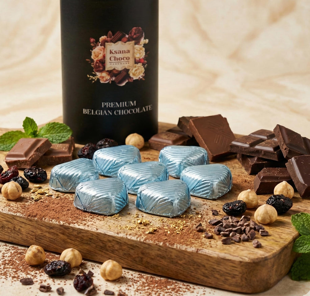 Ksana Fibella hazelnut cream filling delivers silky texture in each piece.