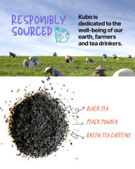 Kubo Tea peach mango aroma close-up highlights juicy, tropical flavor notes.