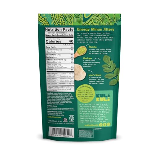Kuli Kuli Mo Matcha Moringa Latte packaging box ready for quick morning ritual