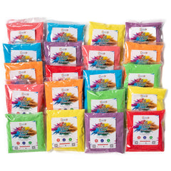 Kulture Khazana blue Holi color powder; washes off skin and fabrics easily