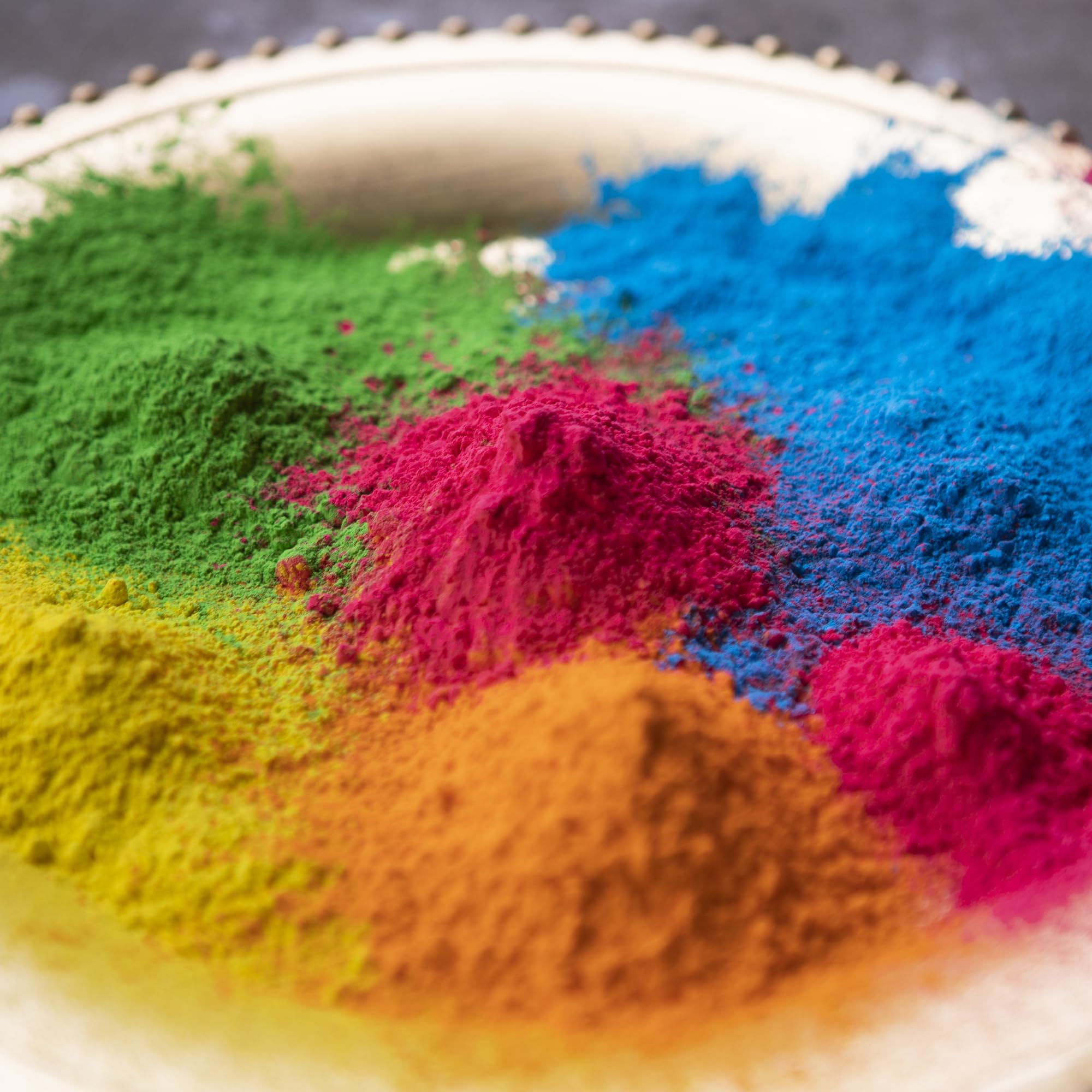 Kulture Khazana yellow Holi color powder; bright shade for festive moments