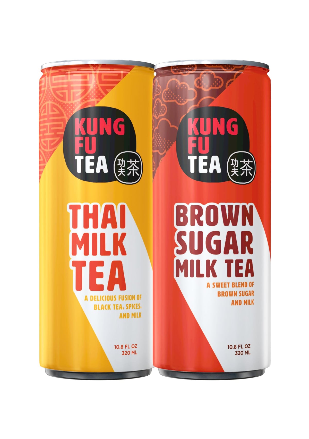 Kung Fu Tea brown-sugar-milk-tea-can offers a convenient, refreshing on-the-go treat.