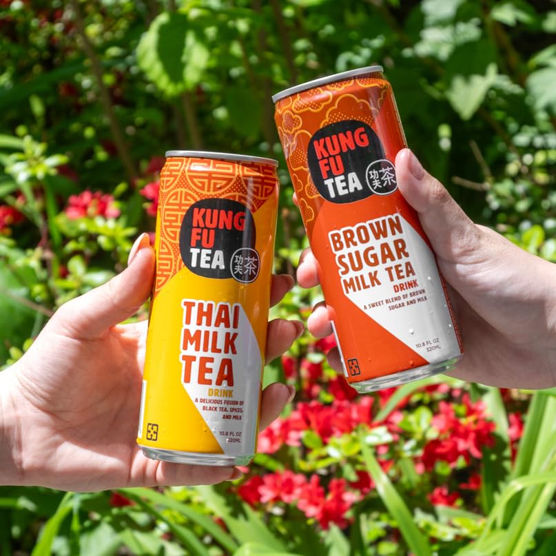 Kung Fu Tea Thai Milk Tea can delivers bold flavor with spice and milk for a satisfying sip.