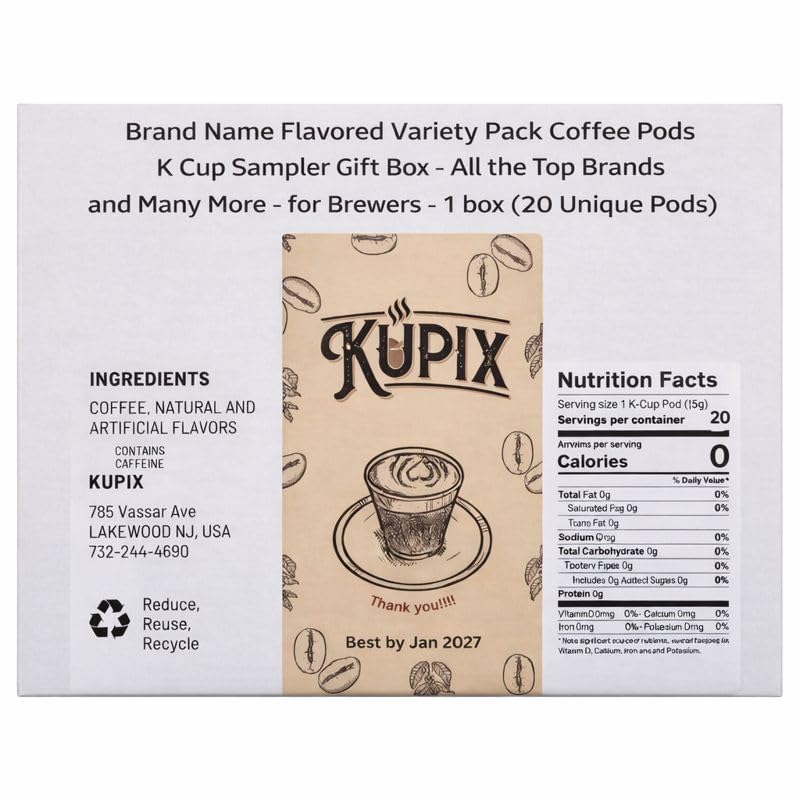 KUPIX 20 unique K-Cup pods sampler showcases flavor discovery for tasting sessions