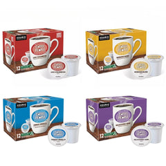 Kupix coffee variety pack with 48 pods featuring four blends for home or office use.