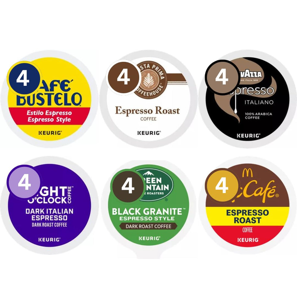 KUPIX Espresso Style Dark Roast variety pack for Keurig brewers