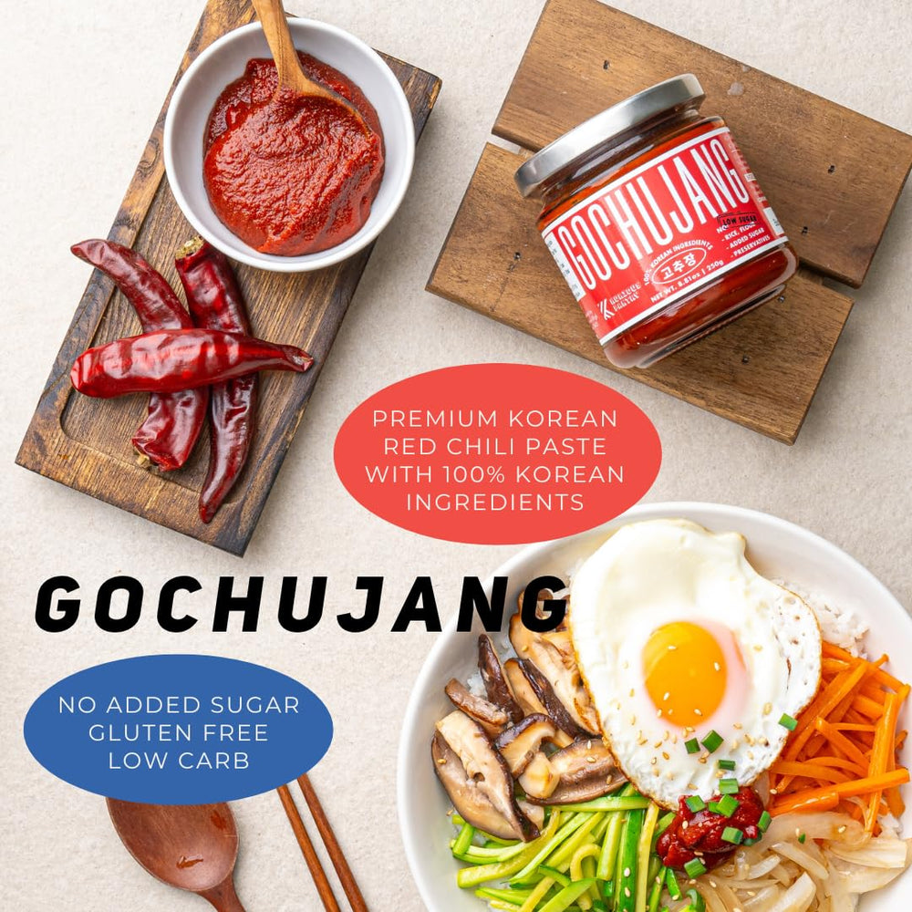 K Kurious Pantry gochujang glaze-pour showing versatility for stir-fries and dishes