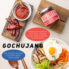 K Kurious Pantry gochujang glaze-pour showing versatility for stir-fries and dishes