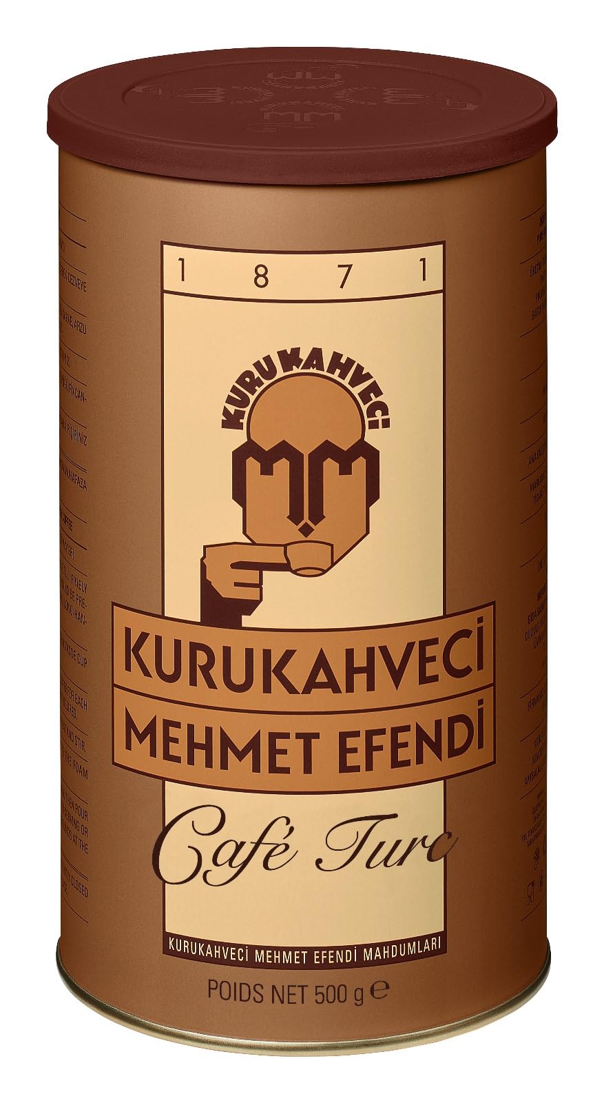 Kurukahveci Mehmet Efendi roasted ground coffee packaging preserves freshness.