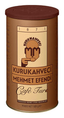 Kurukahveci Mehmet Efendi roasted ground coffee packaging preserves freshness.