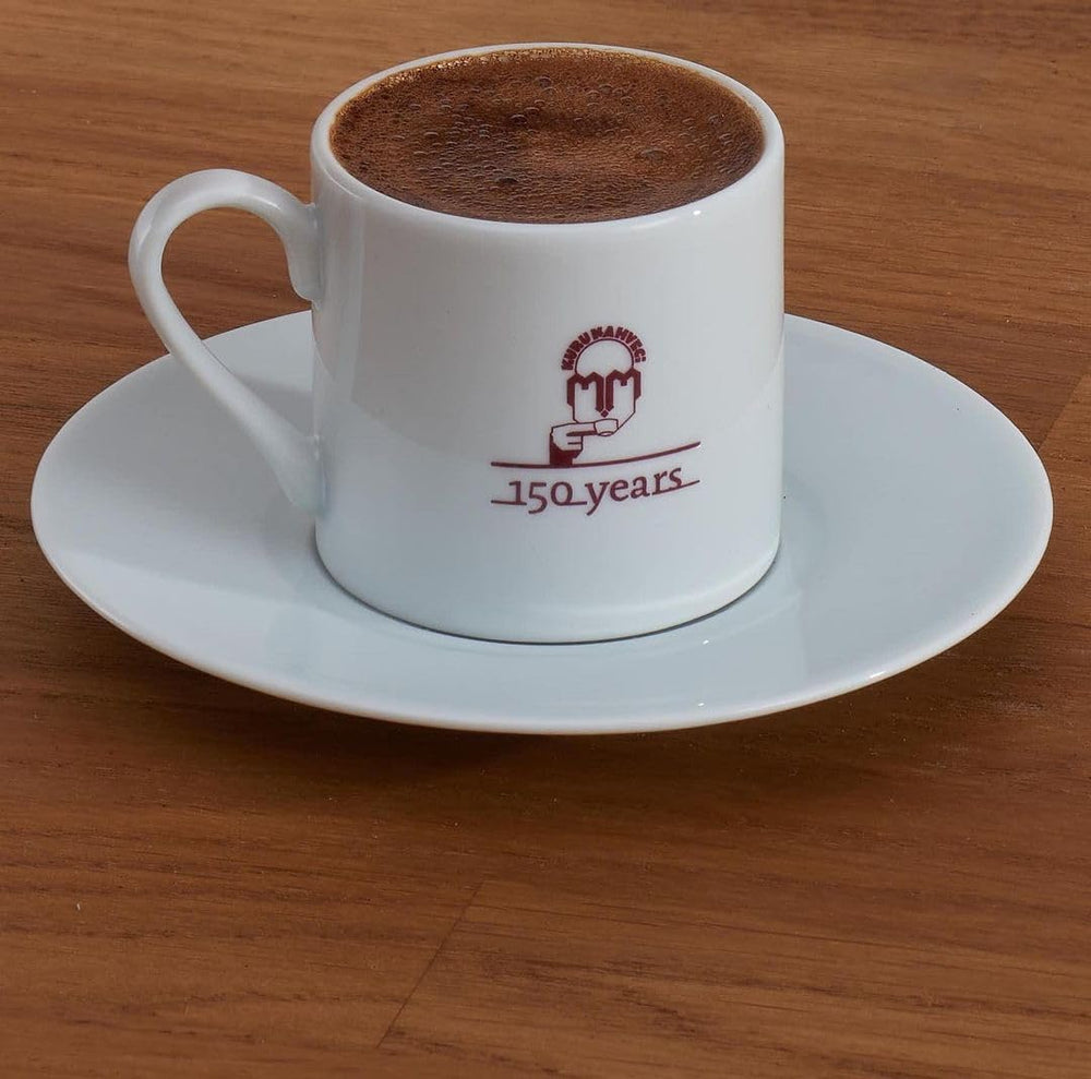 Traditional Turkish coffee ritual with Mehmet Efendi beans.