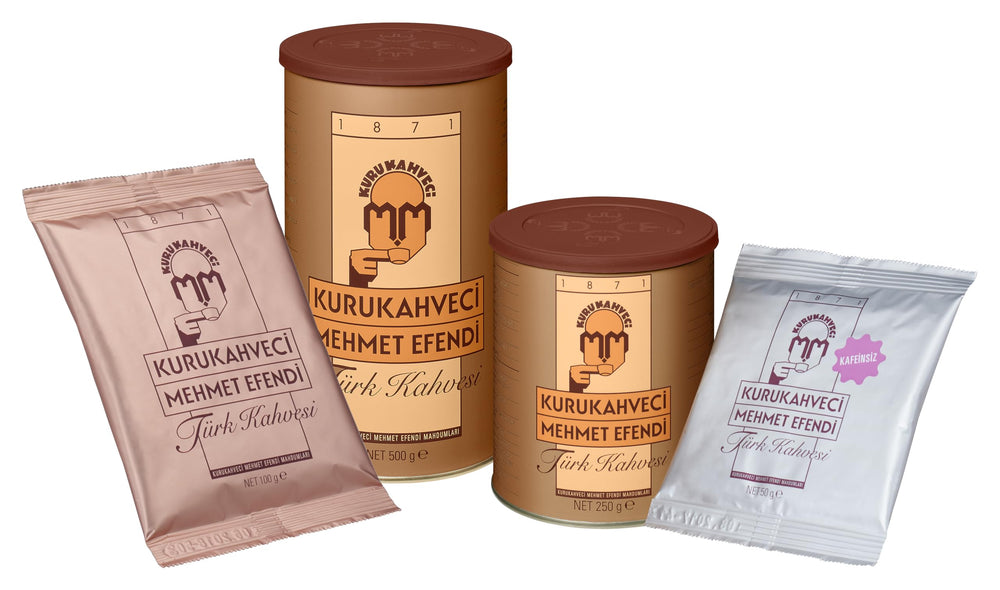Kurukahveci Mehmet Efendi cup of Turkish coffee ready.