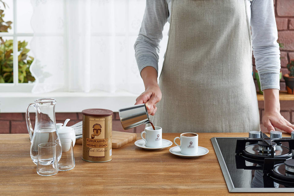 Kurukahveci Mehmet Efendi vacuum-sealed packaging preserves aroma and freshness.