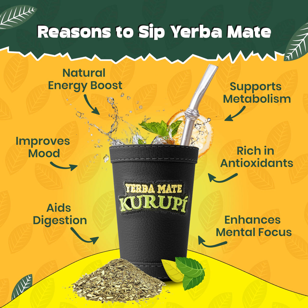 Brewing setup with Kurupi mint boldo yerba mate for a fresh cup