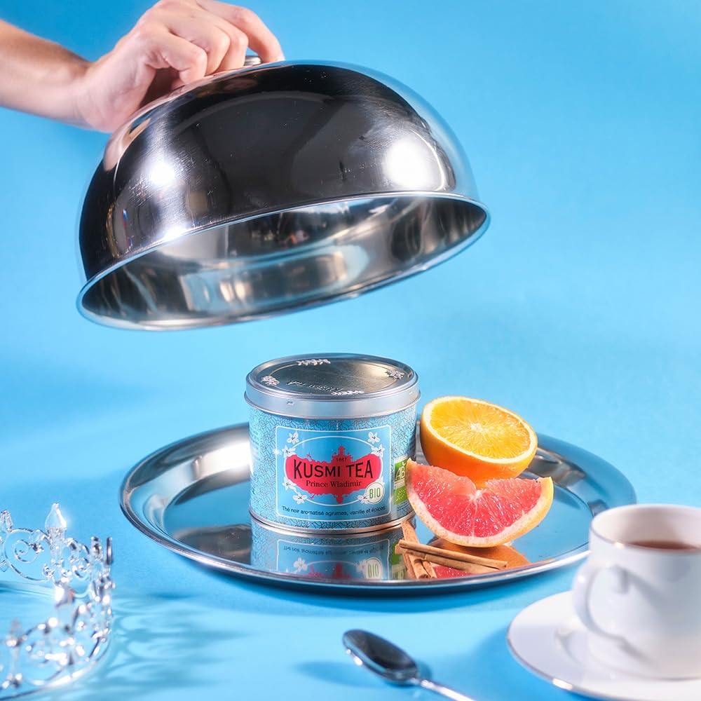 Citrus-forward profile with vanilla and spice makes Prince Vladimir versatile for everyday tea.