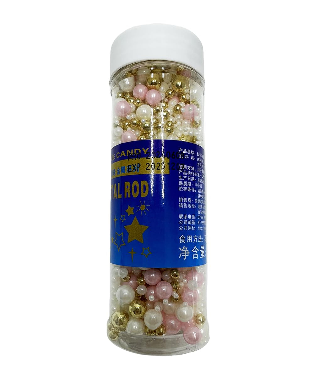 Kuting gold sprinkles ice cream topping adds elegant sparkle