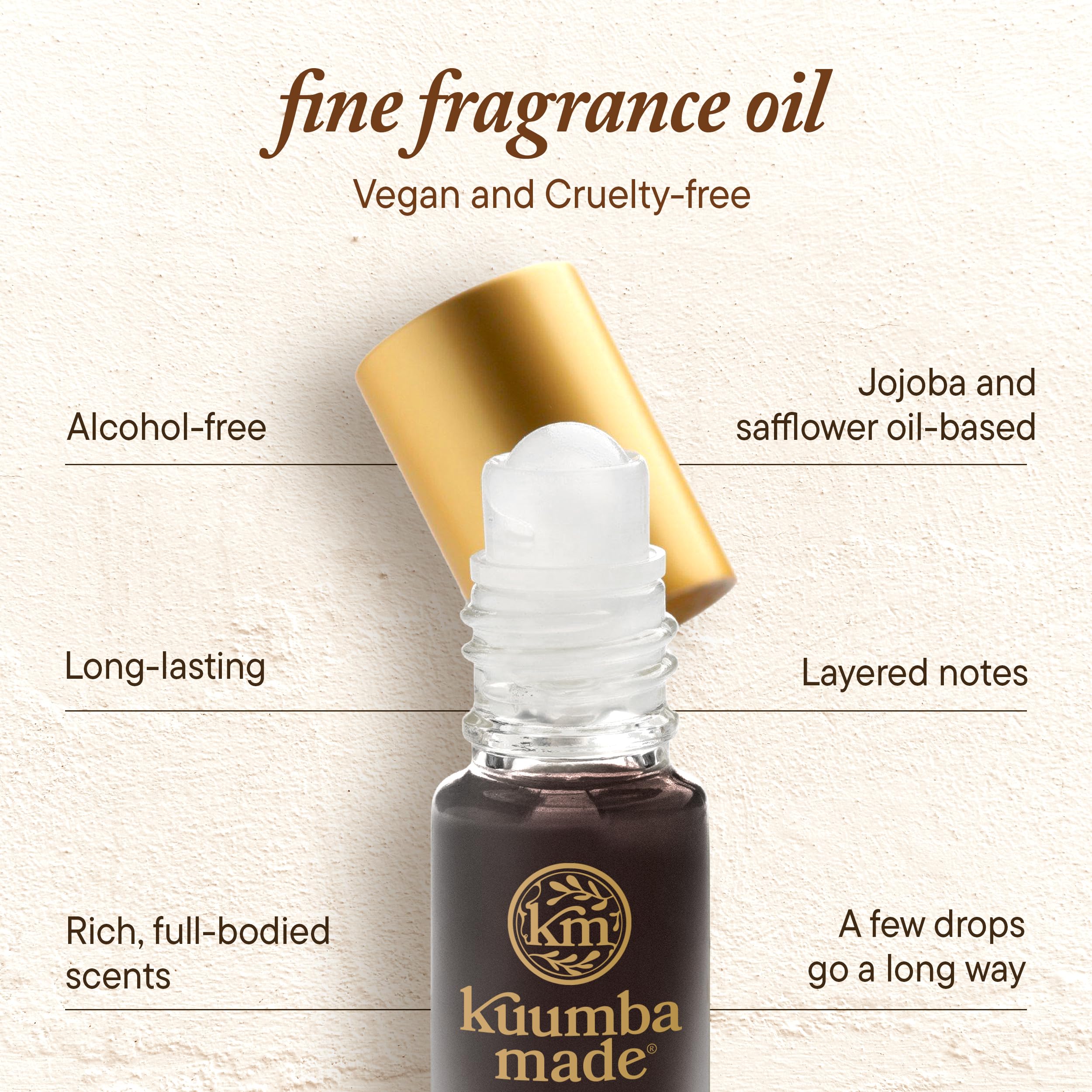 Kuumba Made Creamy Coconut note profile display featuring vanilla and sugar hints.