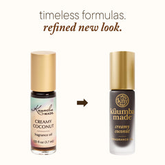 Kuumba Made Creamy Coconut rollerball application for quick, on-the-go refresh.