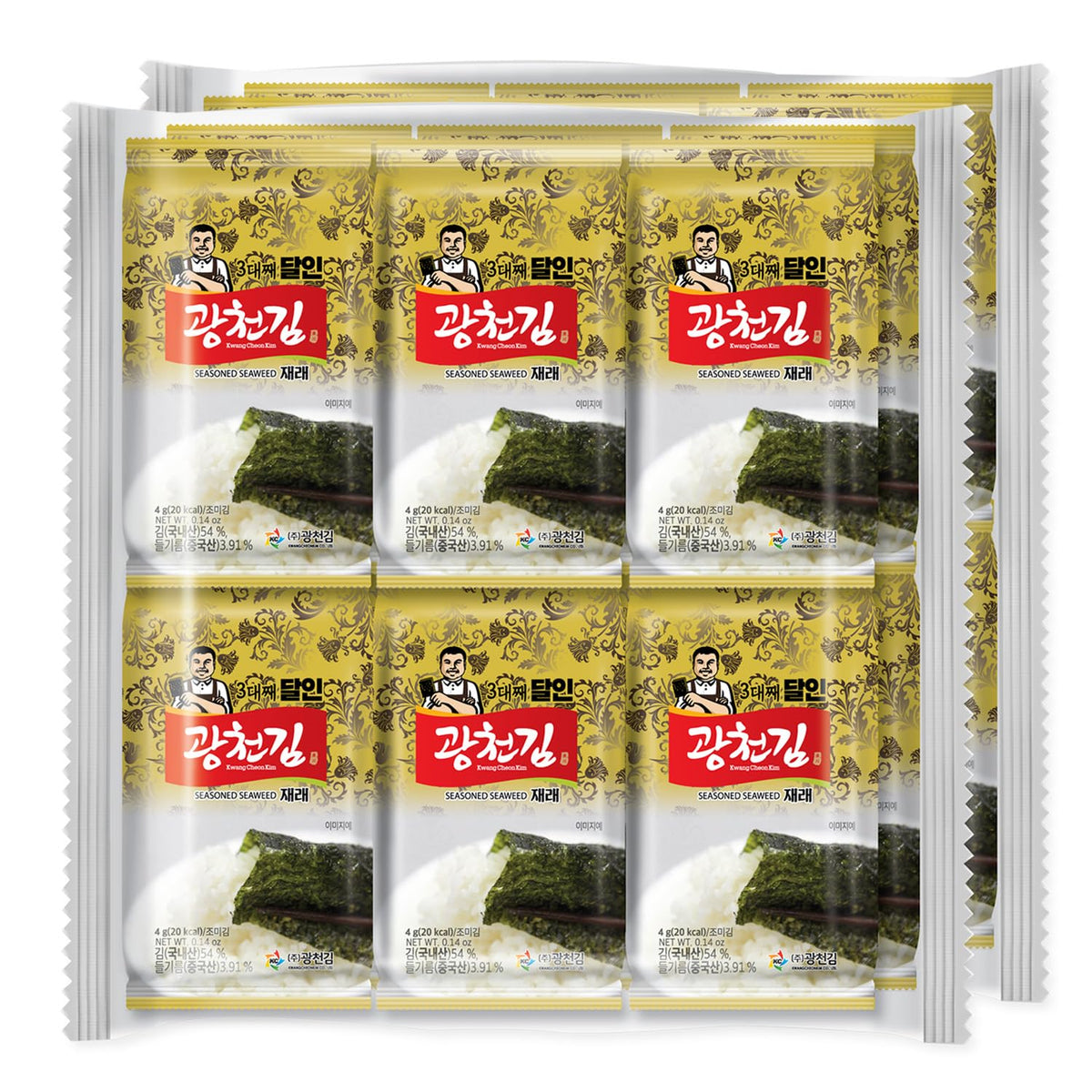 KC KWANGCHEONKIM Kimnori 24-pack box for quick on-the-go snacking.