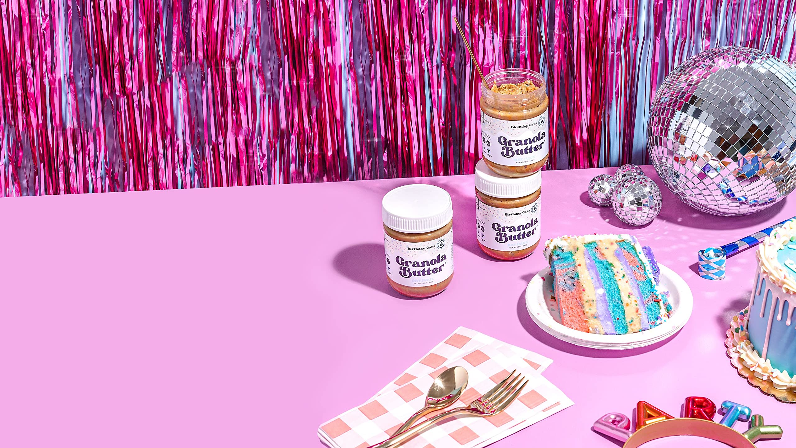 Ingredients label for KWEEN Oat Haus Granola Butter shows simple, clean ingredients.