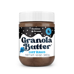 KWEEN Oat Haus granola butter jar, allergen-free and safe for nut-free environments