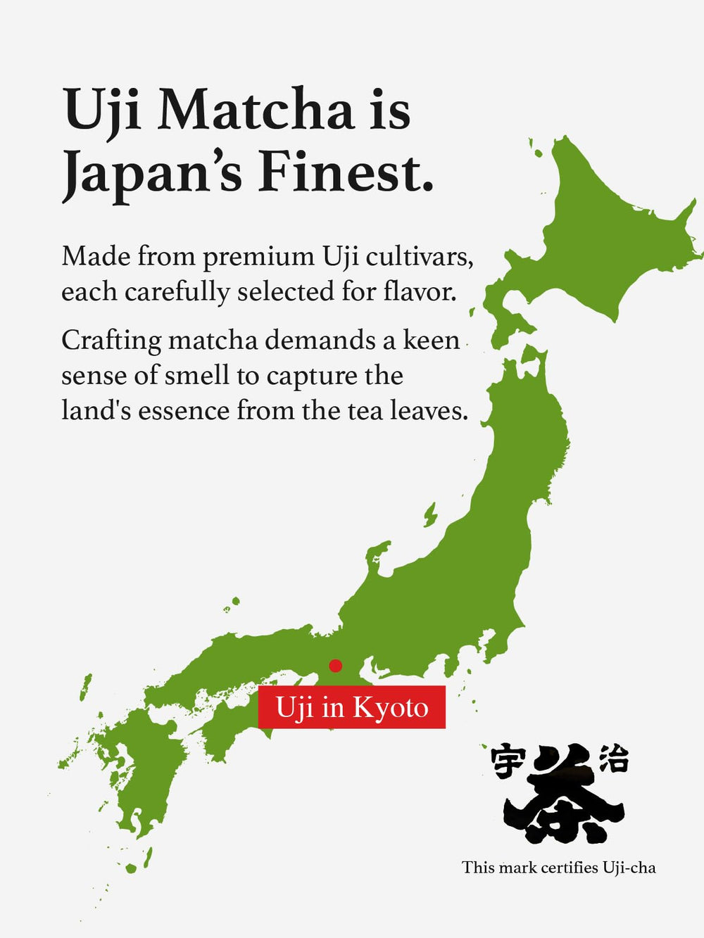 KYOHAYASHIYA stone-mill process preserves flavor and aroma in each batch.