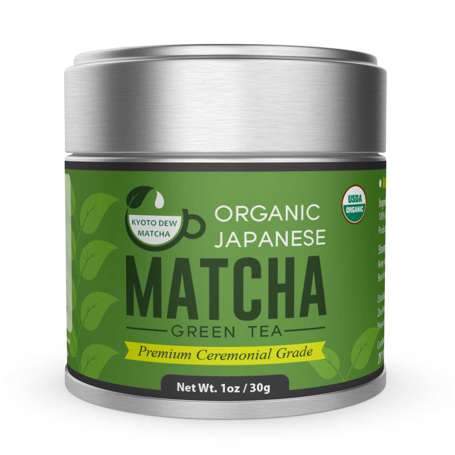 Kyoto Dew Matcha cup with whisk presents smooth texture for balanced energy.