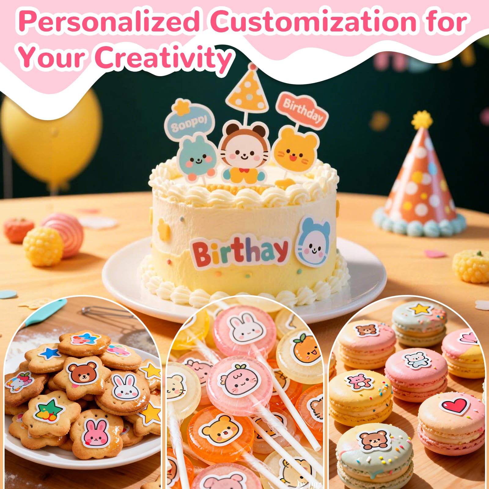 KYUNSEN cake cookie cupcake decoration paper for easy printing and cutting