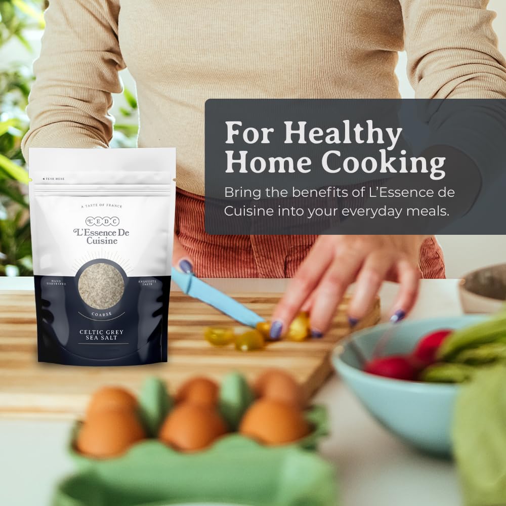 L'Essence De Cuisine resealable bulk bag keeps salt fresh for kitchen use