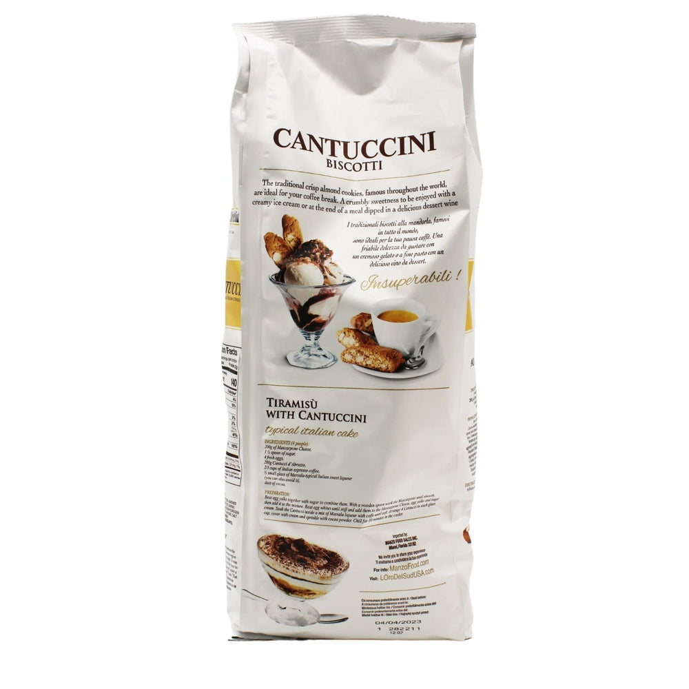 L'Oro Del Sud Italian cantucci golden-crisp texture pairs with dessert wines.