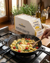 L'Oro Del Sud Mariella gnocchi pack opened and ready to refrigerate