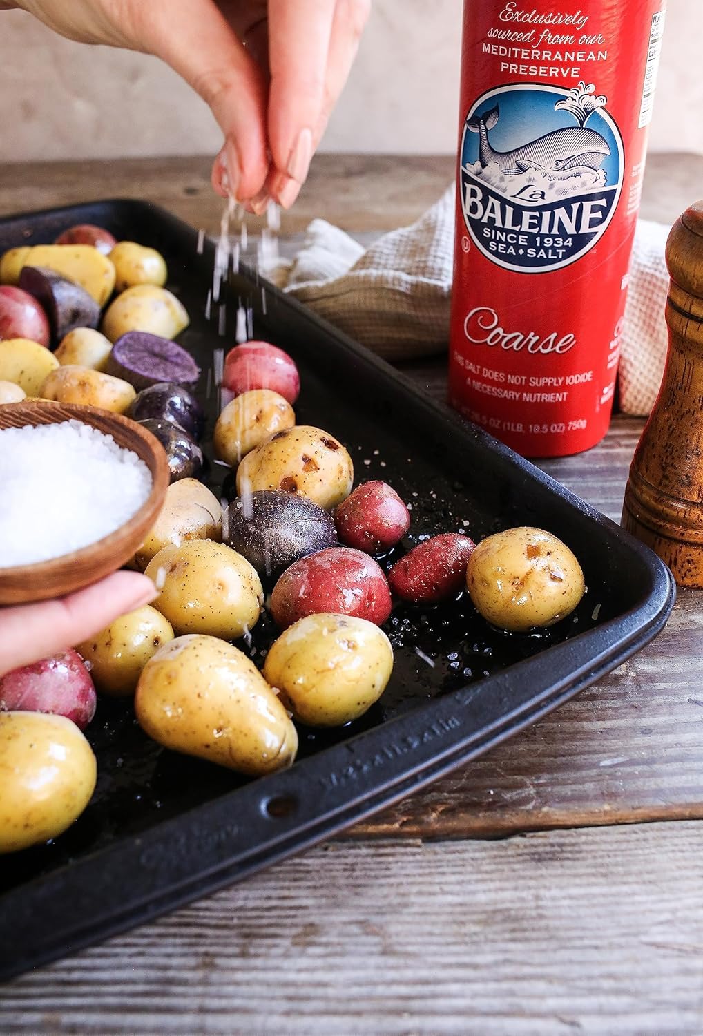 La Baleine coarse salt used in brining applications
