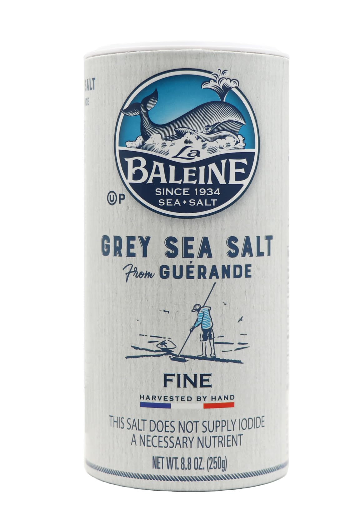 La Baleine Grey Sea Salt pack shot shows authentic Guerande salt for everyday cooking.