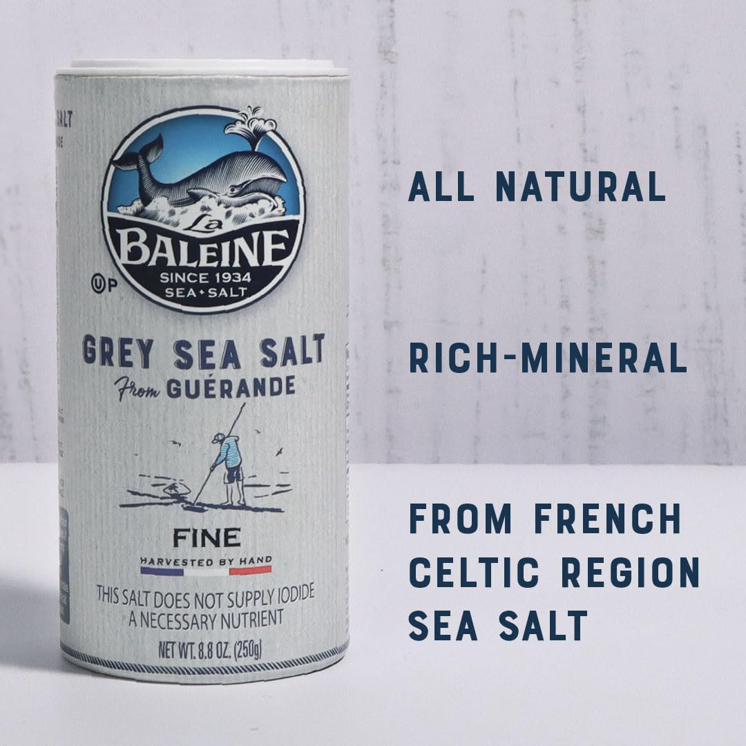 La Baleine Grey Sea Salt on vegetables captures a simple, flavorful finishing note.