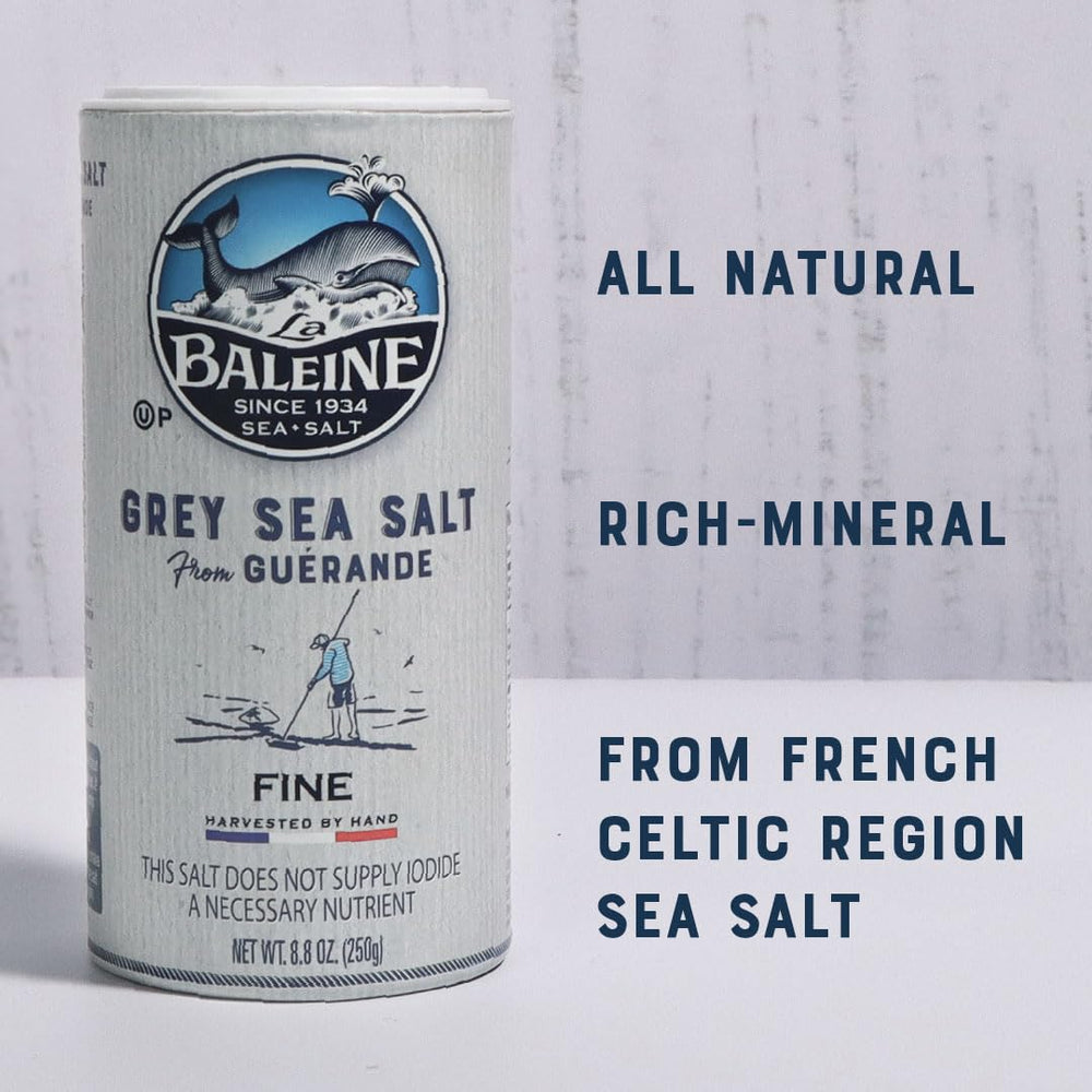 La Baleine Grey Sea Salt on vegetables captures a simple, flavorful finishing note.