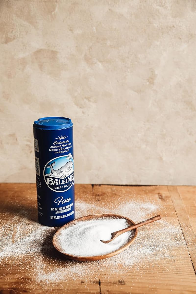 La Baleine sea salt crystals in a kitchen setup for cooking