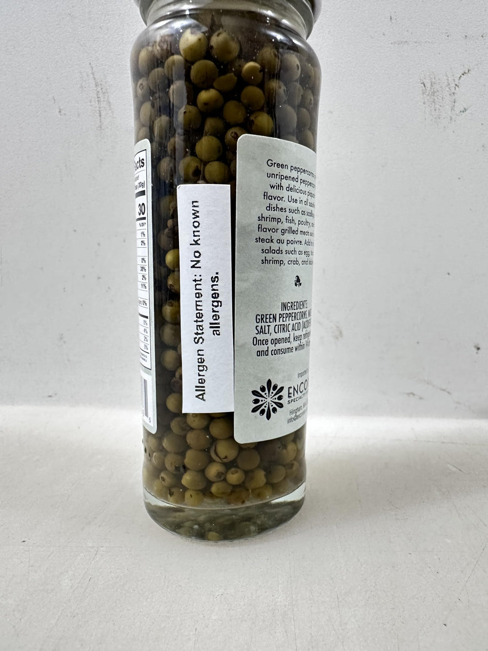 La Caperelle green peppercorns on ready-to-use kitchen setup.