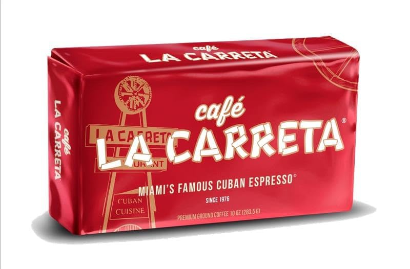 La Carreta premium Cuban coffee beans ready for grinding and grinding consistency