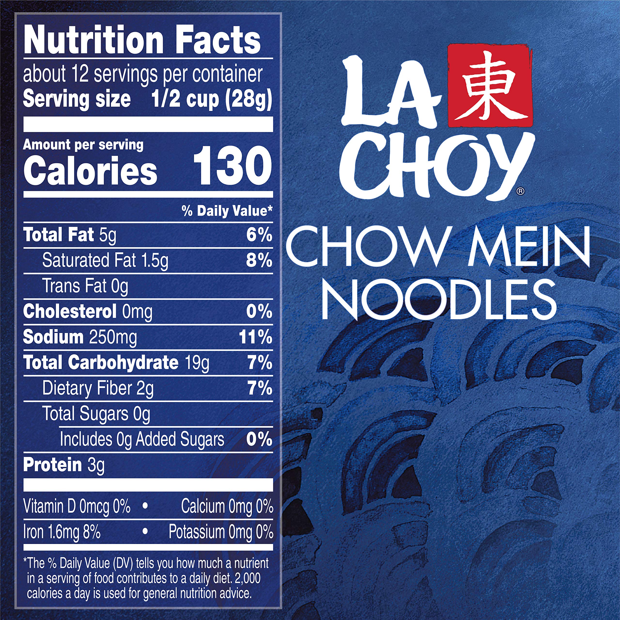La Choy Chow Mein Noodles crunchy texture suggesting light, crispy bites