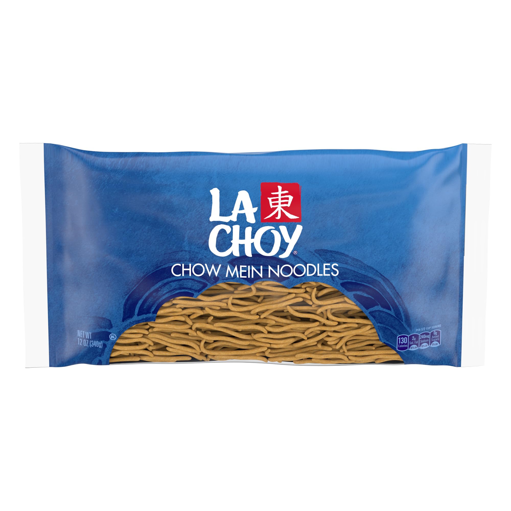 La Choy Chow Mein Noodles pack shot highlighting quick-cook texture for weeknights