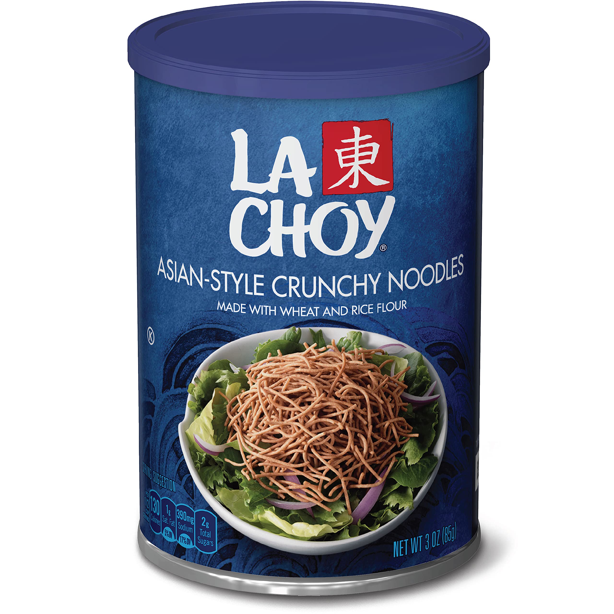 La Choy Asian Style Crunchy Noodles can with crisp texture ready for quick meals